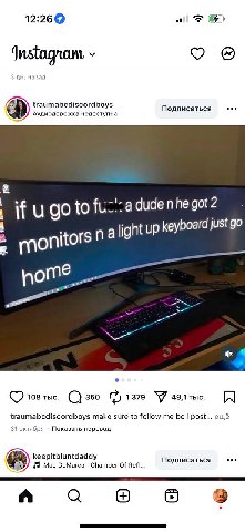 of 12:26@ 3 назад traumabcdiscordboys Аудиодорожка недоступна Подписаться if а dude he got 2 keyboard just monitor 108 350 У traumabcdiscordboys make sure to follow me i post... ещё 31 октября Показат