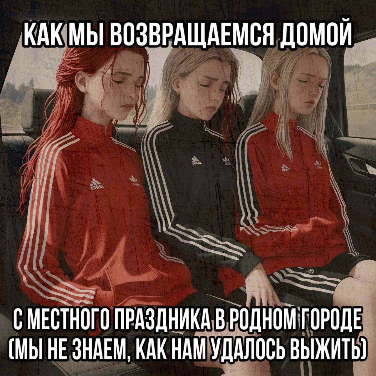 меня тогда стошнило на олимпийку сестры в тачке