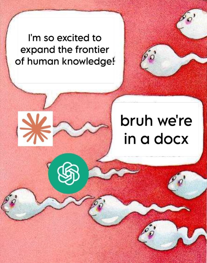 so excited to expand the frontier of human knowledge! bruh were in a docx