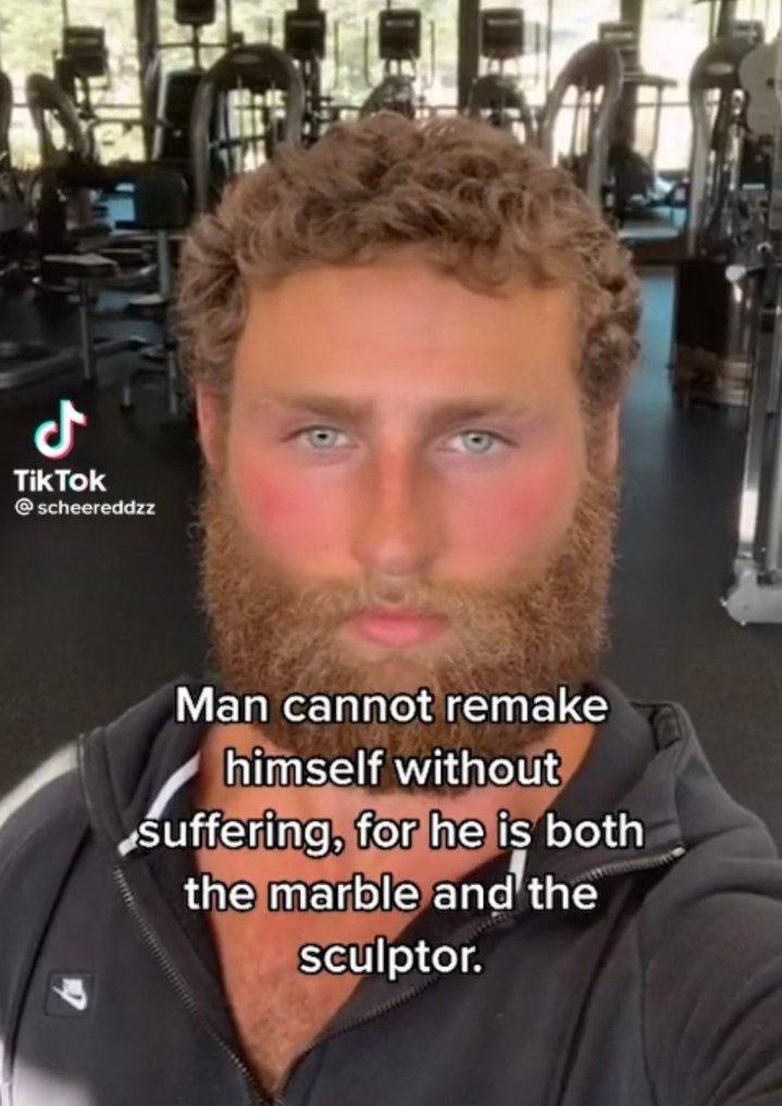 Man cannot remake himself without Suffering, for he is both the marble and'the sculptor.