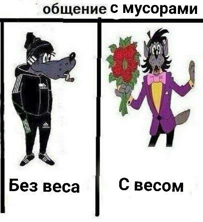 общение с мусорами Без веса С весом
