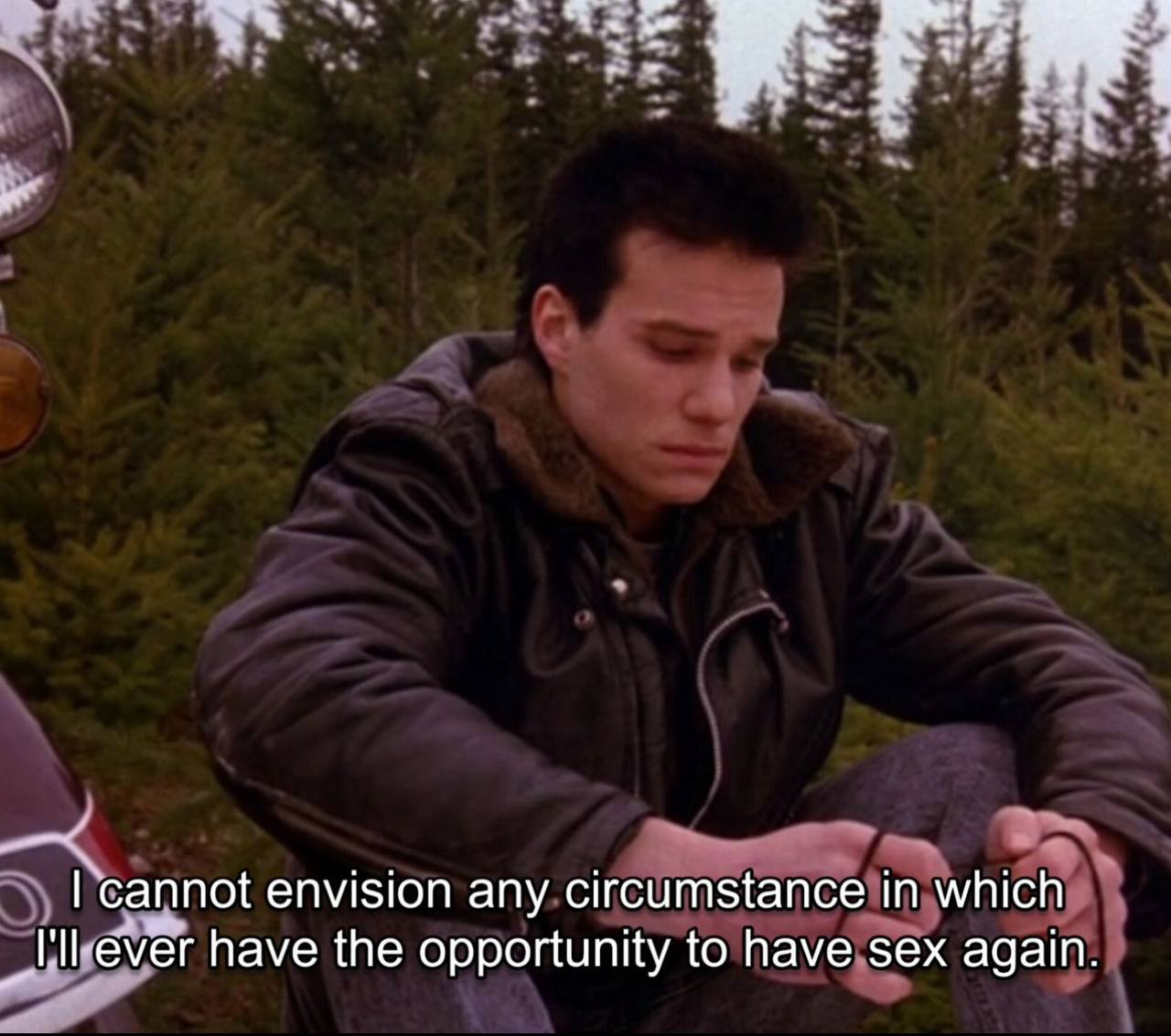 cannot envision any circumstance in which ever have the opportunity to have sex again.