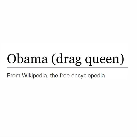 Obama (drag queen) From Wikipedia, the free encyclopedia