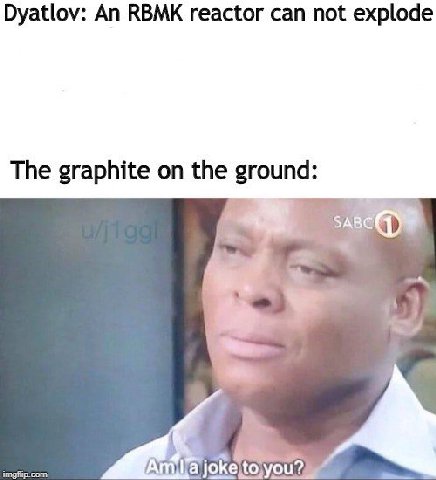 Dyatlov: An RBMK reactor can not explode The graphite on the ground: