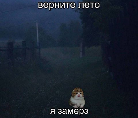 верните лето я замерз