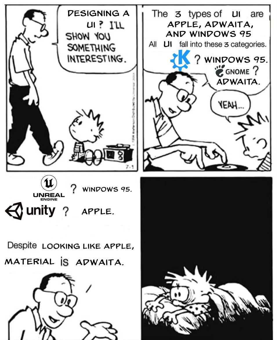 DESIGNING А The 5 typesof are APPLE, ADWAITA, SHOW YOU AND WINDOWS 95 SOMETHING All fall into these 3 categories. INTERESTING. WINDOWS 95. 3 АРМАПА. i YEN... ave 3 95. unity APPLE. Despite LOOKING LIK