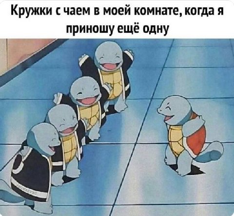 Кружки счаем в моей комнате, когда я приношу ещё одну 7 А С