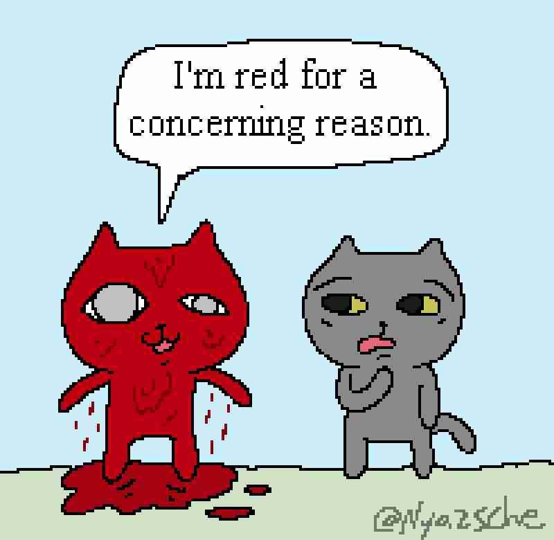 red for a