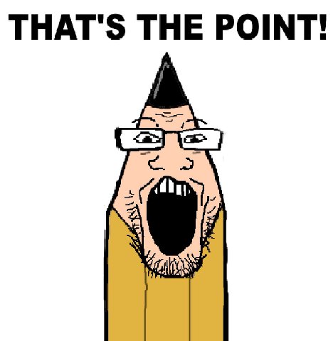 THAT'S THE POINT!