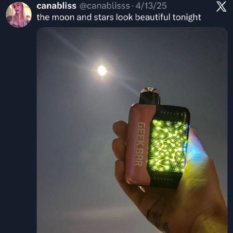 canabliss @canablisss 4/13/25 the moon and stars look beautiful tonight