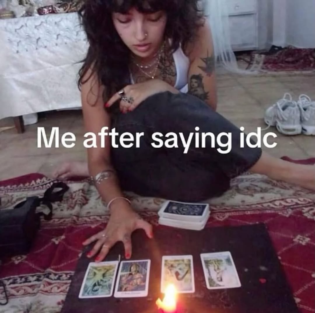 Me after saying ide