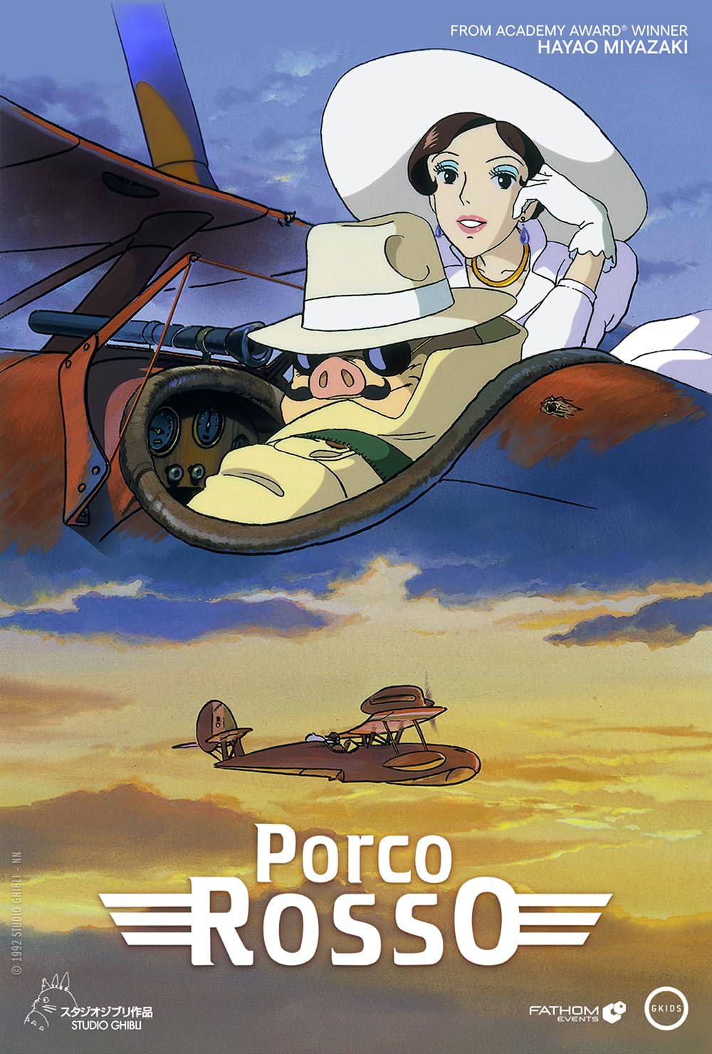 Порко Россо (1992)

Расписывать хвалебный обзор, распинаясь в комплиментах перед талантом Хаяо Миядзаки, особо смысла нет, да и не особо хочется, все и так знают об уникальности его таланта и выразите