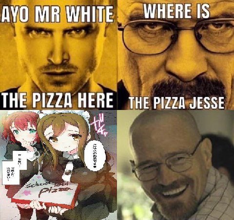 WHERE IS AYO WHITE THE PIZZA HERE THE PIZZA JESSE