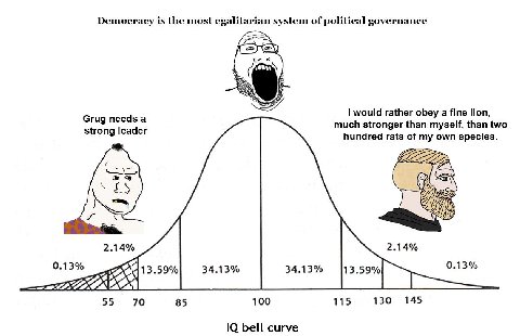 Democracy is the most egalitarian system of political governance would rather obey a fine lion, Grug needs a uch stronger than myself, than two strong leader hundred rats of my own species. 2.14% 2.14