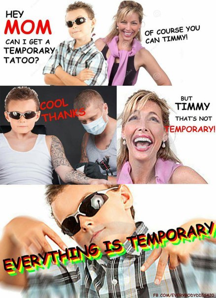 НЕУ MOM COURSE YOU CAN I CAN TIMMY! TEMPORARY: TATOO? aN SHA BUT ТТММУ a my THAT'S NOT МЕМРОВАВУ! 3 к. FB.CO.