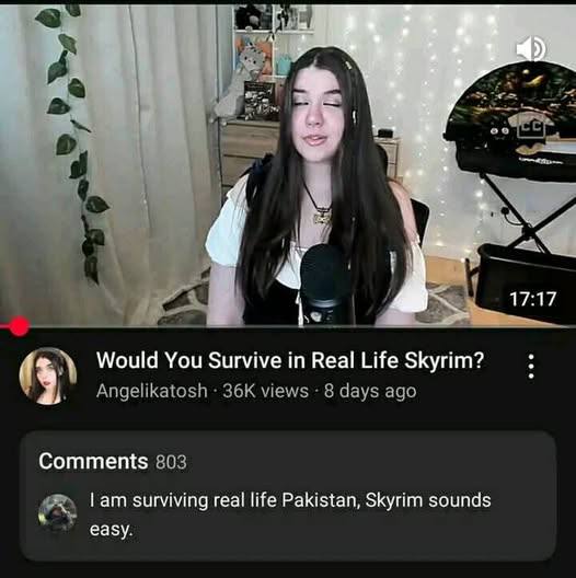 2 3 у 17:17 Would You Survive Real Life Skyrim? я, Comments surviving real life Pakistan, Skyrim sounds еазу