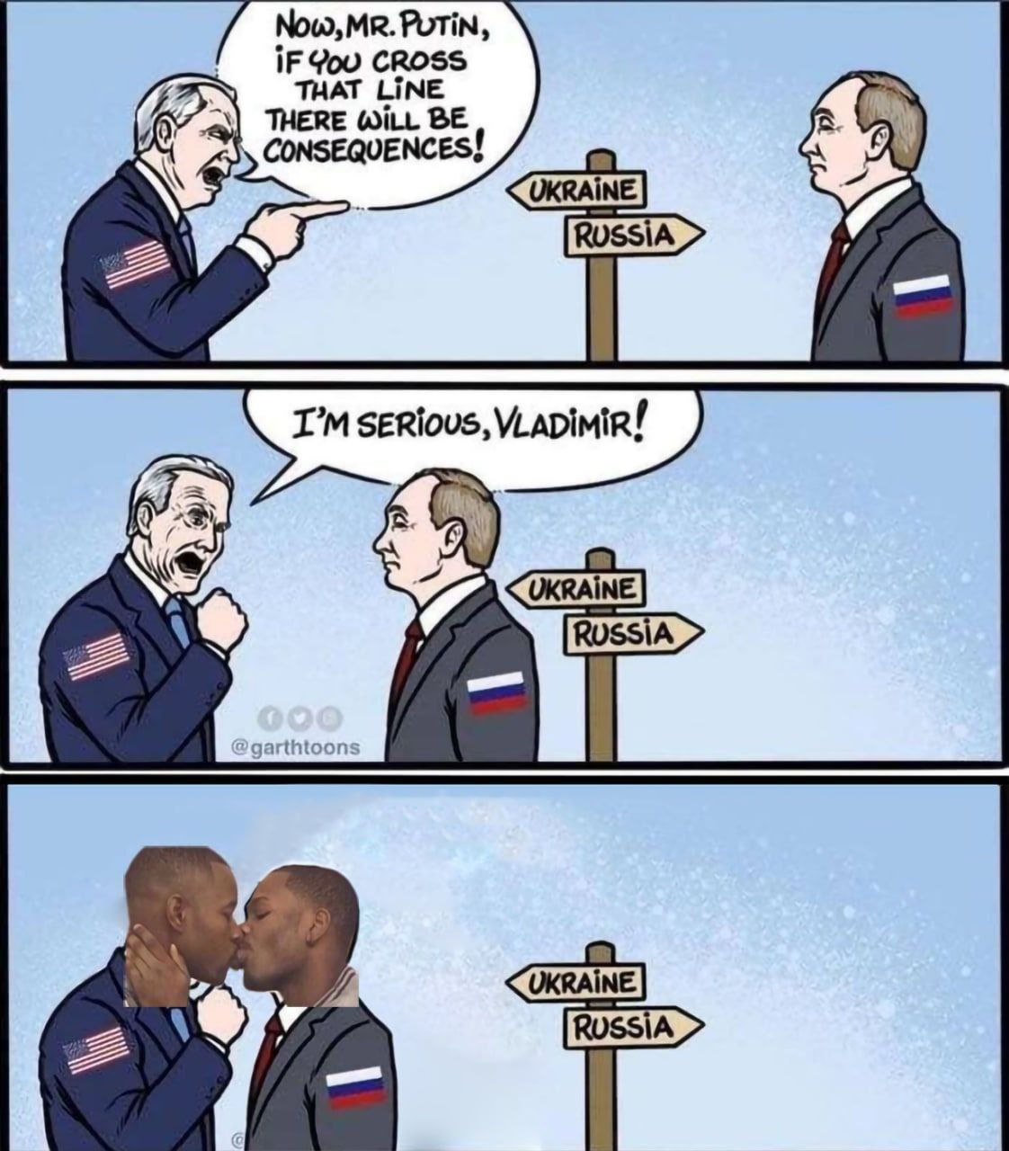 Now,MR. PUTIN, IF 900 CROSS THERE WILL BE THAT LINE 222 A serious, A