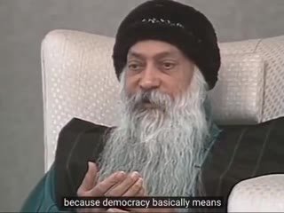 because democracy basically means