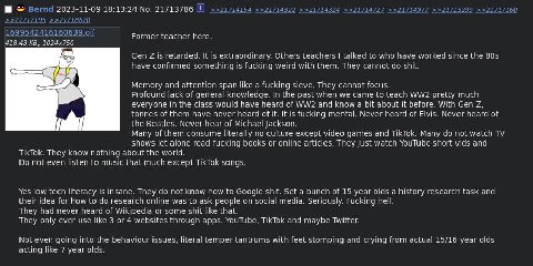 I recall reading old translated egyptian text about "how bad and retarded youth is"