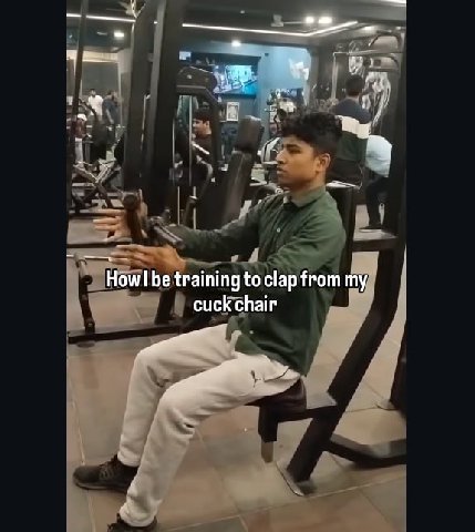 How training to clap from my cuckchair