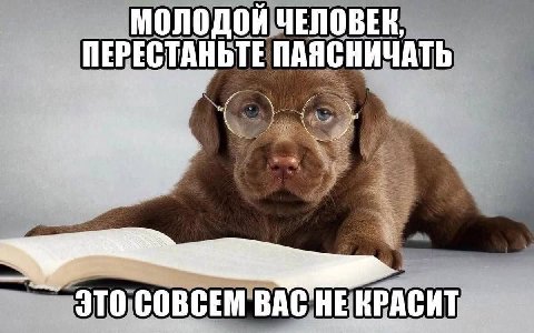 МОЛОДОЙ ЧЕЛОВЕК, ПЕРЕСТАНЬТЕ ПАЯСНИЧАТЬ a это СОВСЕМ ВАС HE
