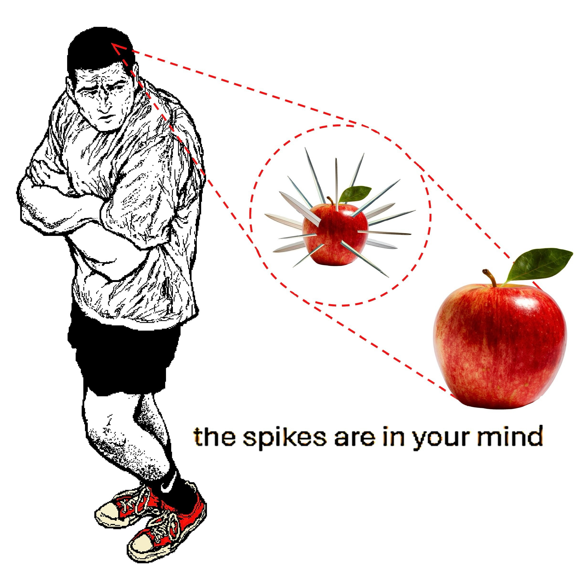 A =a a у the spikes are your mind И
