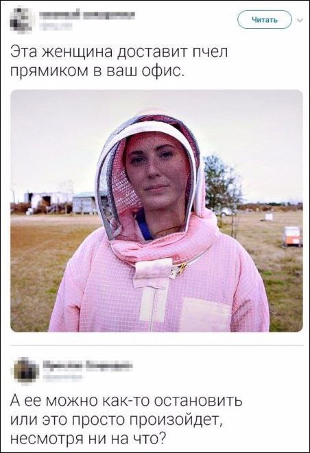 Читать Эта женщина доставит пчел прямиком в ваш офис. А ее можно как-то остановить или это просто произойдет, несмотря ни на что?