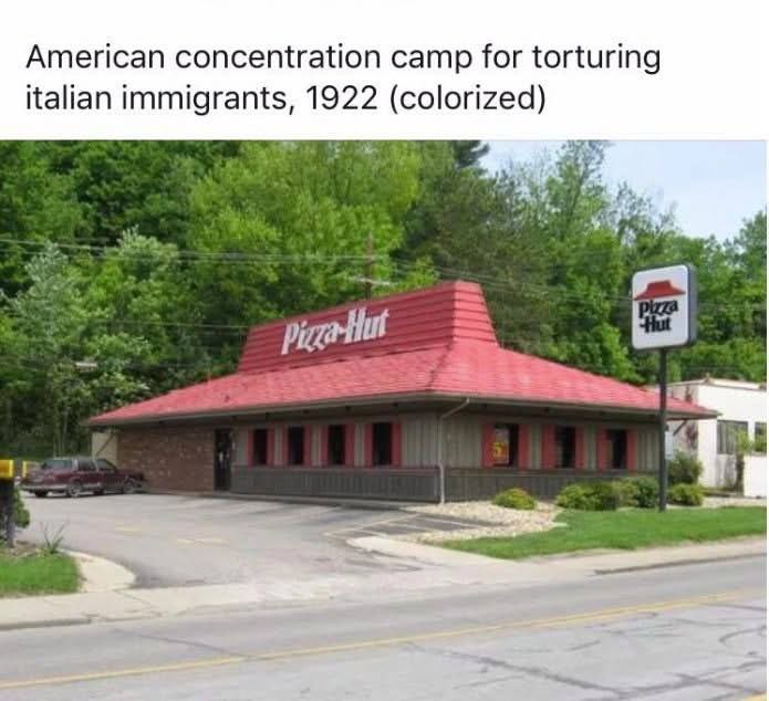 American concentration camp for torturing italian immigrants, 1922 (colorized)