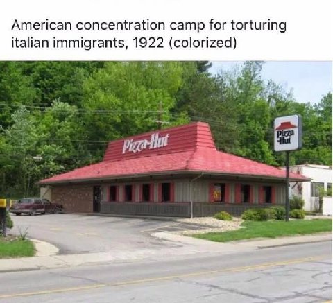 American concentration camp for torturing italian immigrants, 1922 (colorized)
