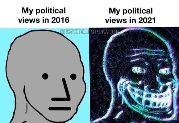 political political views 2016 views in 2021