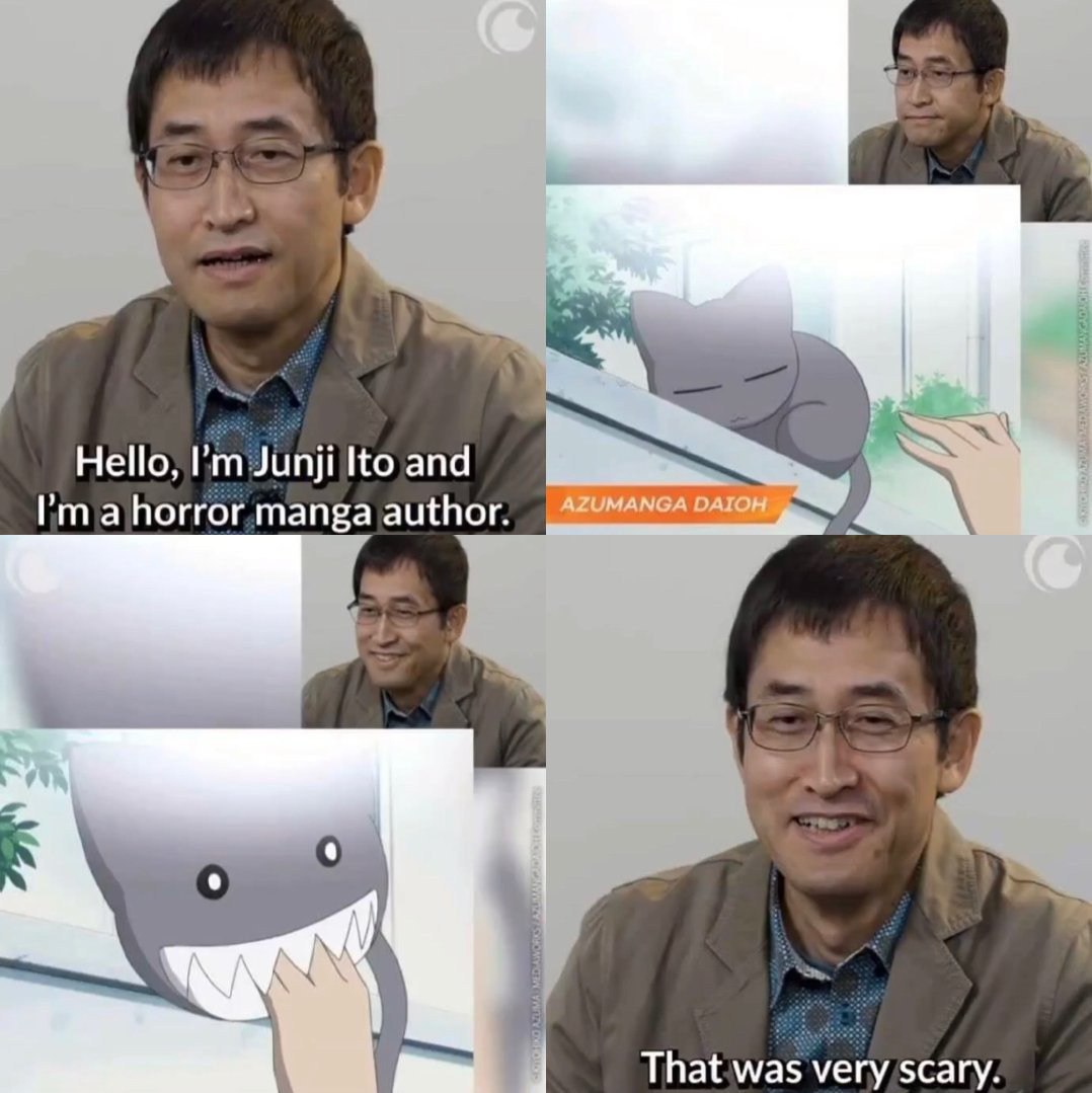Hello, Junji and a horror manga author. That was very scary.