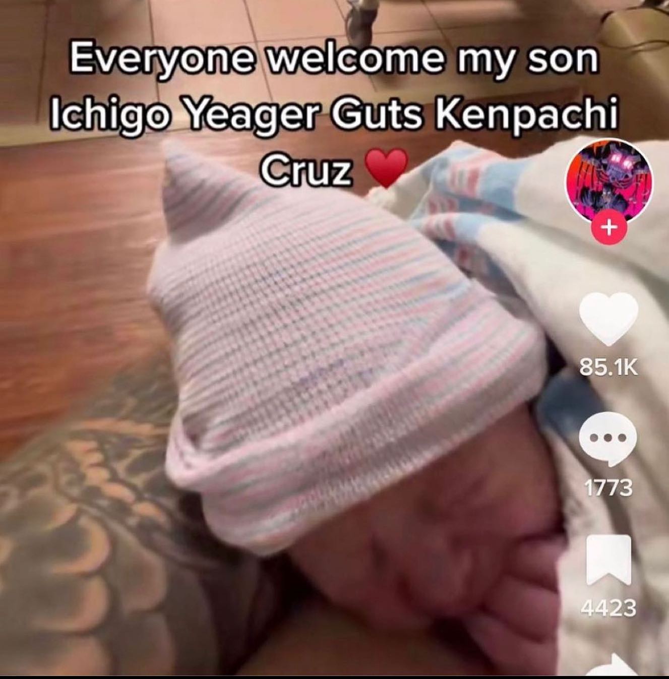 Everyone welcome my son Guts Kenpachi 73