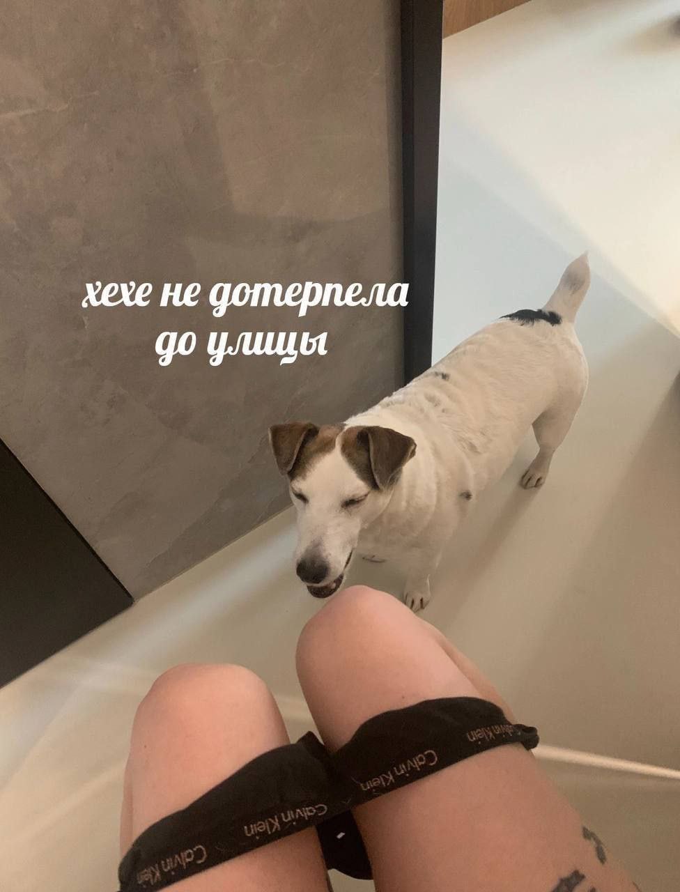 хехе не дотерпела