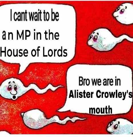 cant Wait to be in the of Lords Bro we are in Alister Crowley' mouth i