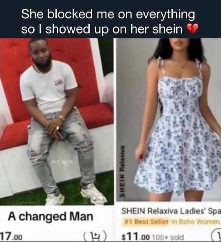 She blocked me on everything so showed up her shein i. 5 SHEIN Relaxiva Ladies’ A changed Man #1 Beat Boho Women 7.00 100+