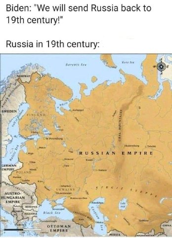 Biden: "We will send Russia back to century!" Russia in century: 24