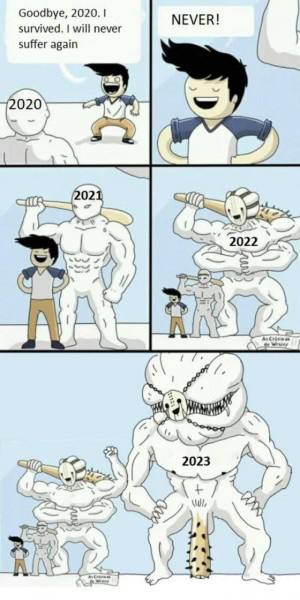 Goodbye, 2020. NEVER! survived, will never suffer again 020 у AN 2023