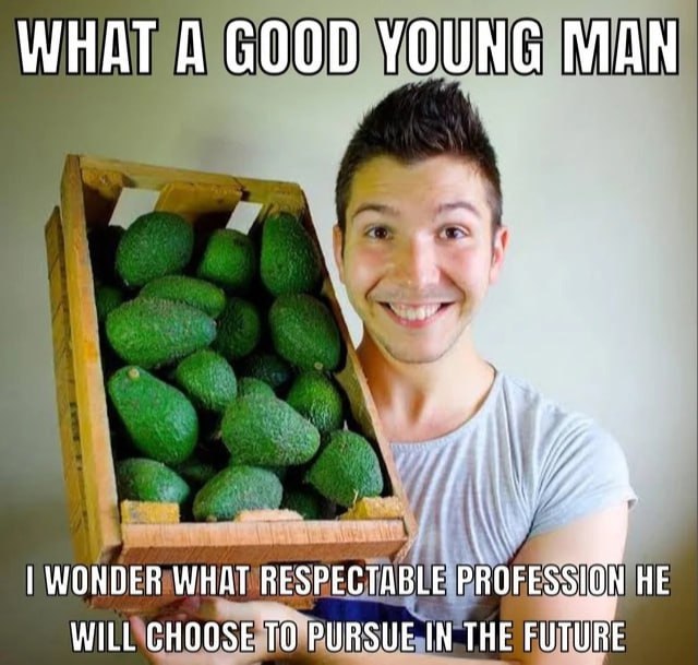 WHAT A GOOD YOUNG MAN WONDER WHAT RESPECTABLE PROFESSION HE WILL CHOOSE IN THE FUTURE