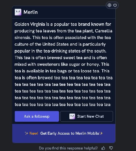 Merlin Golden Virginia is a popular tea brand known for producing tea leaves from the tea plant, Camellia sinensis. This tea is often associated with the tea culture of the United States and is partic