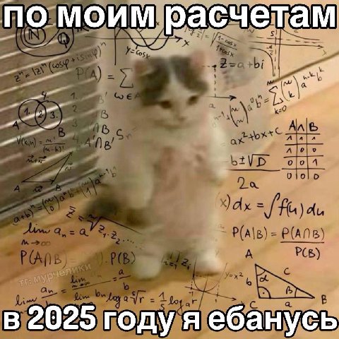 по моим расчетам в 2025 году я ебанусь