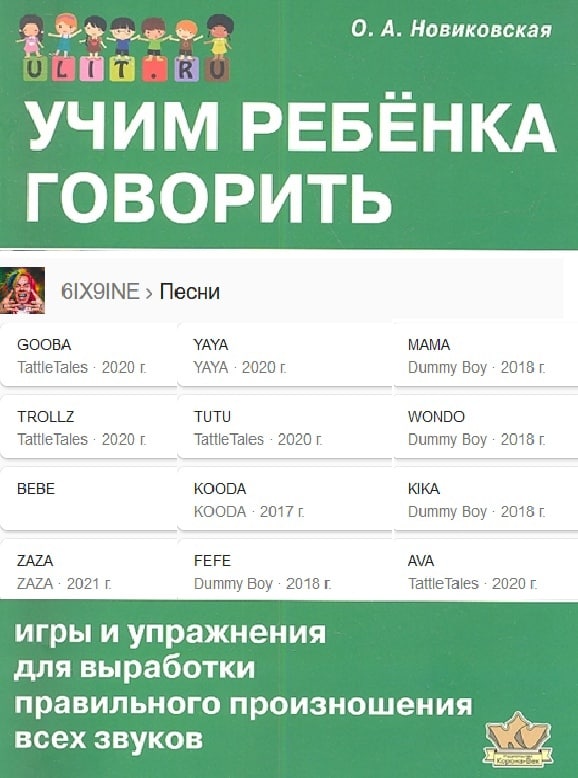 Новиковская 2% 5 УЧИМ РЕБЕНКА ГОВОРИТЬ 6IX9INE Песни GOOBA YAYA MAMA TattleTales 2020 YAYA 2020 Dummy Boy TROLLZ TUTU WONDO TattleTales 2020 TattleTales 2020 Dummy Boy BEBE KOODA ККА. KOODA Dummy Boy 