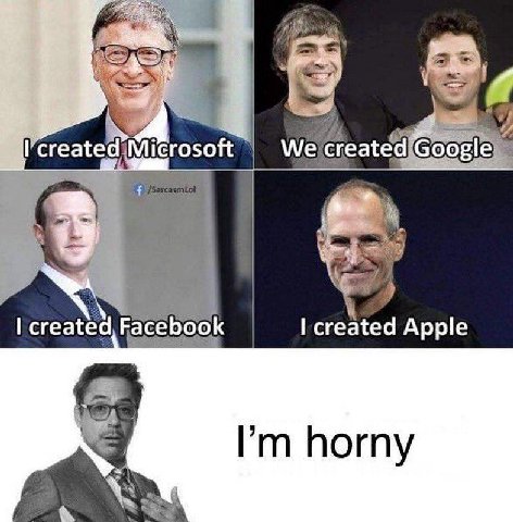 rosoft We reated Mic created, Facebook Apple horny