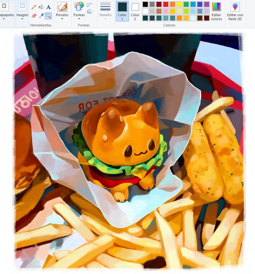 A in у Imagen я Pinceles Formas Color Color Editar Editar con 2 colores Paint Herramientas Formas Colores