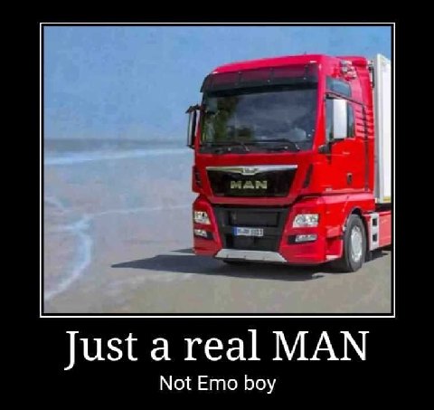 Just а real MAN Not Emo boy