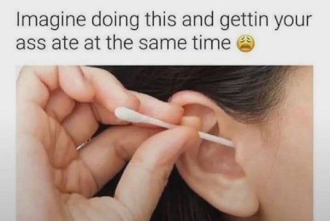 Imagine doing this and gettin your ass ate at the same time 4 4