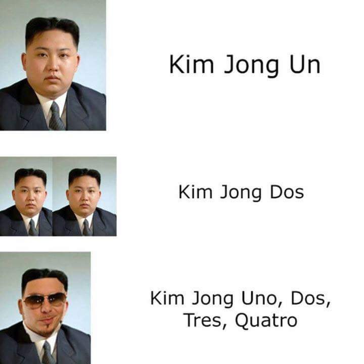 Kim Jong Kim Jong Dos Kim Jong Uno, Dos, Tres, Quatro