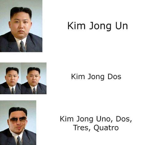Kim Jong Kim Jong Dos Kim Jong Uno, Dos, Tres, Quatro