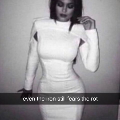 even the iron still fears the rot