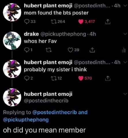 hubert plant етой @postedinth... mom found the bts poster 33 11264 drake @pickupthephong whos her Fav 39 3 hubert plant етой @postedinth probably my sister i think hubert plant етой @postedinthecrib R