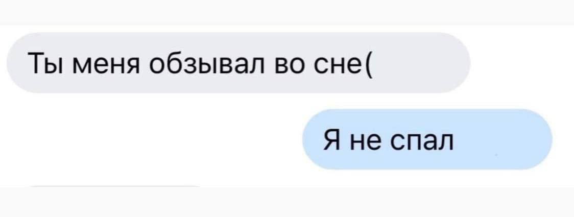 Ты меня обзывал во сне( Я не спал